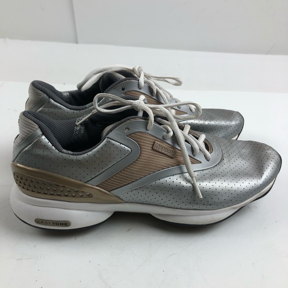 Reebok Easytone Walking Toning Exercise Shoes Size 9 Gray Womens - Picture 2 of 9